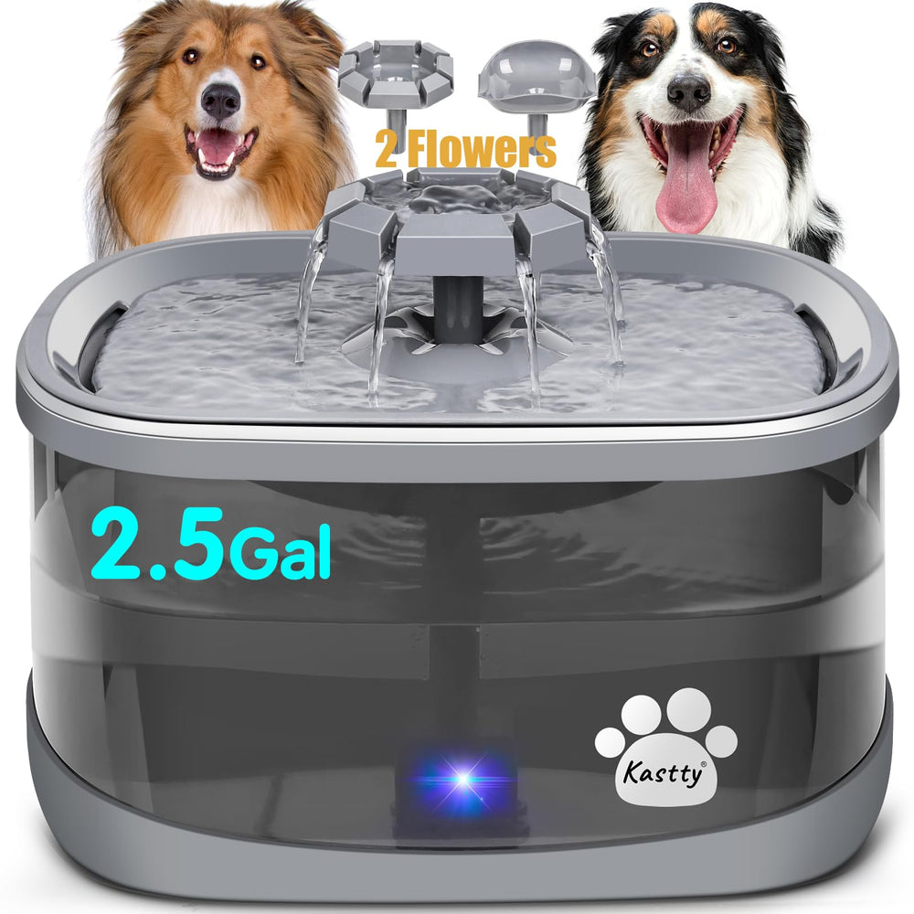Kastty bebedero-perros-capacidad-2-5gal, mantiene hidratación constante en casa.