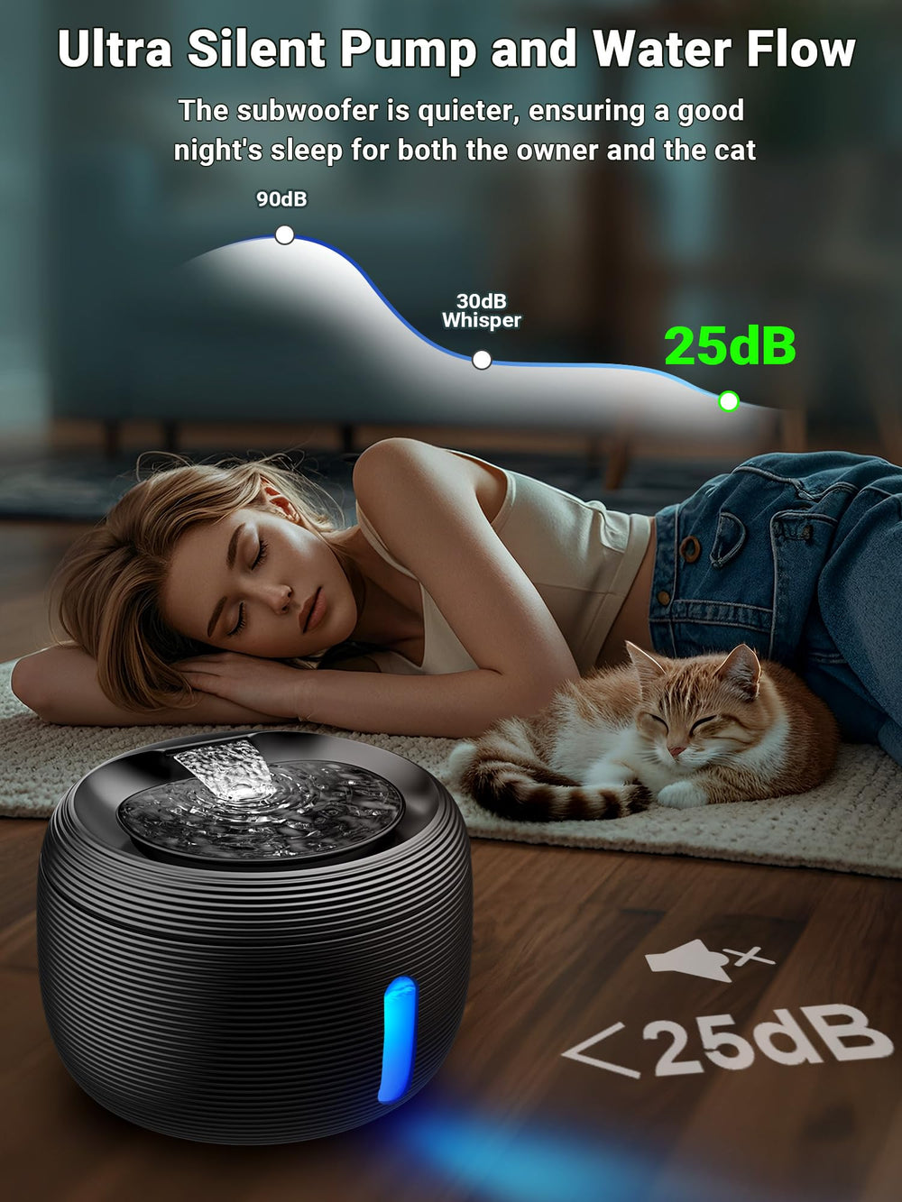 Kastty bomba silenciosa de hasta 30 dB para dormir tranquilo