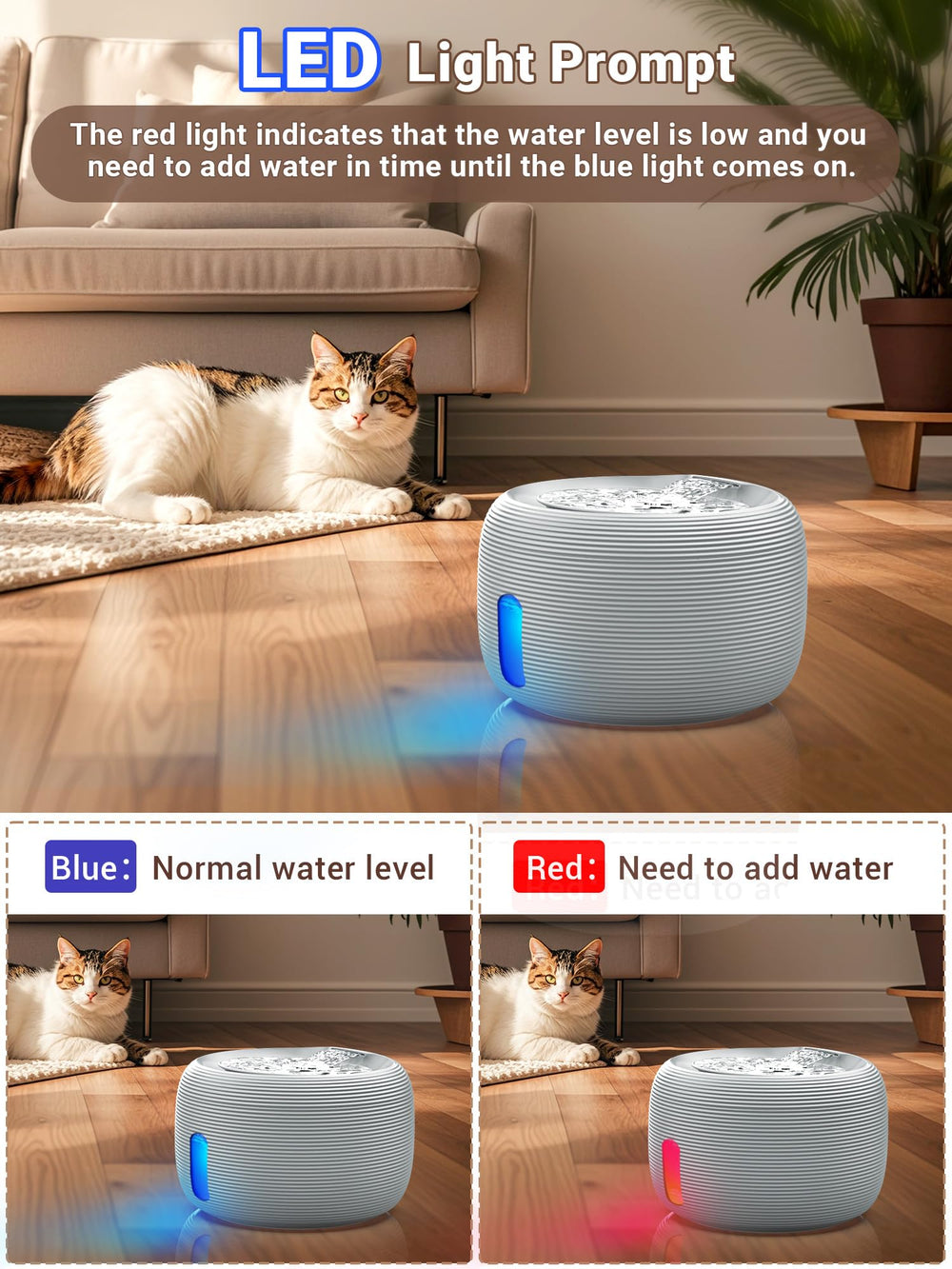 Kastty luz-indicadora-nivel-agua: visualiza el nivel de agua fácilmente.