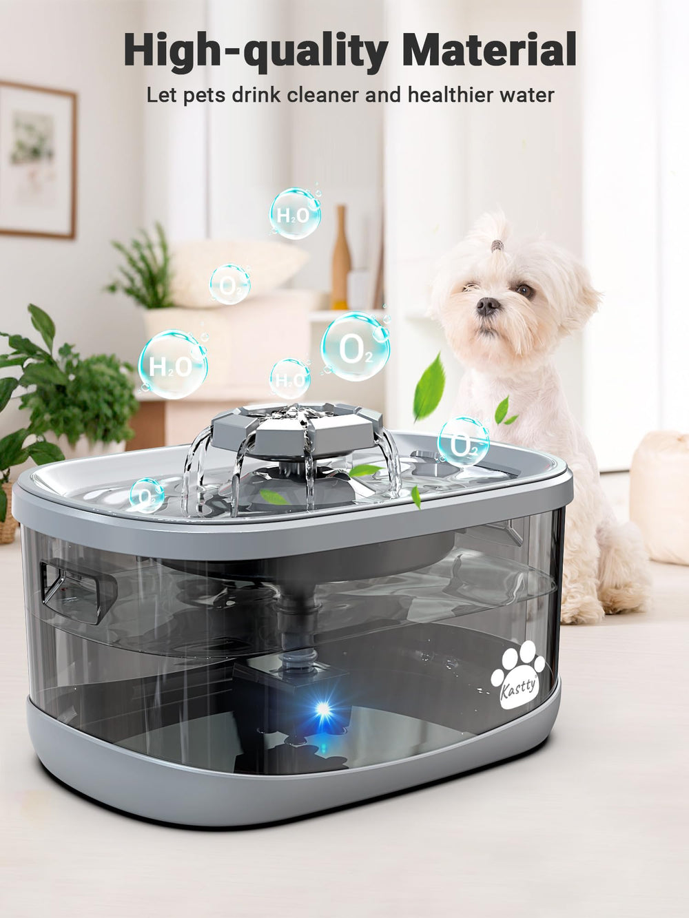 Kastty materiales-libres-de-bpa, seguro e higiénico para mascotas.
