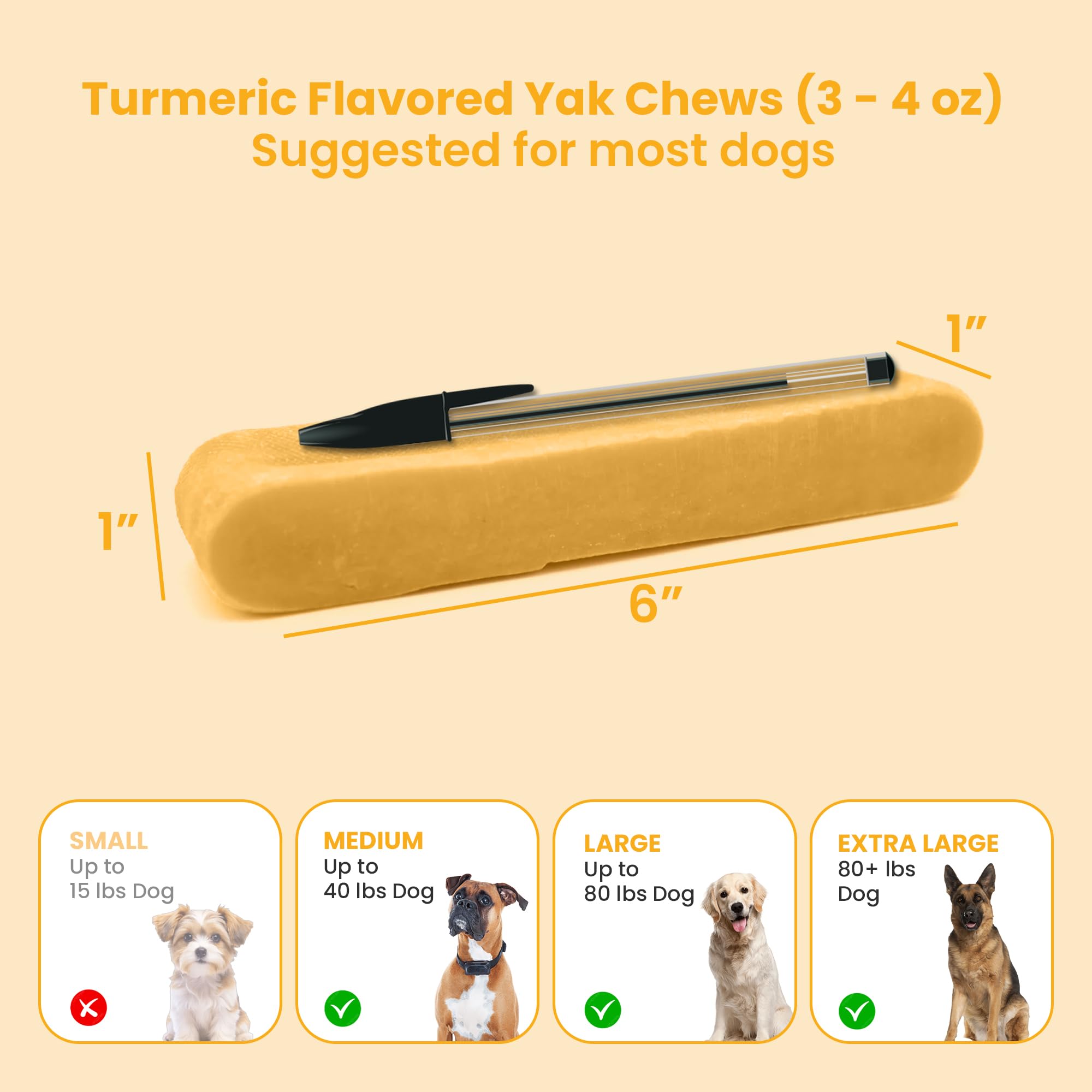 KATHMANDU'S sabor curcuma para perros grandes