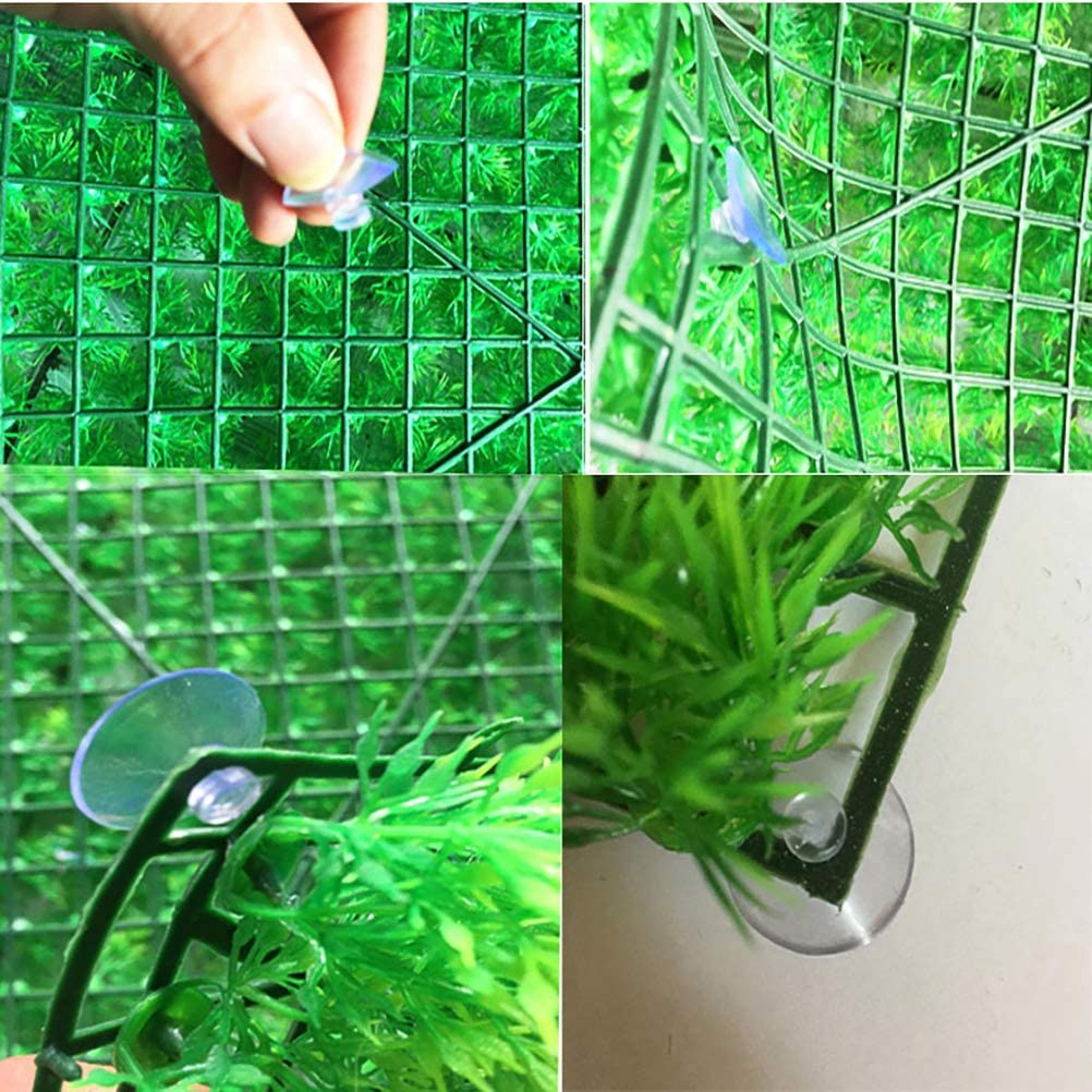 kathson alfombras algas acuario: fijación con ventosas para un paisaje estable