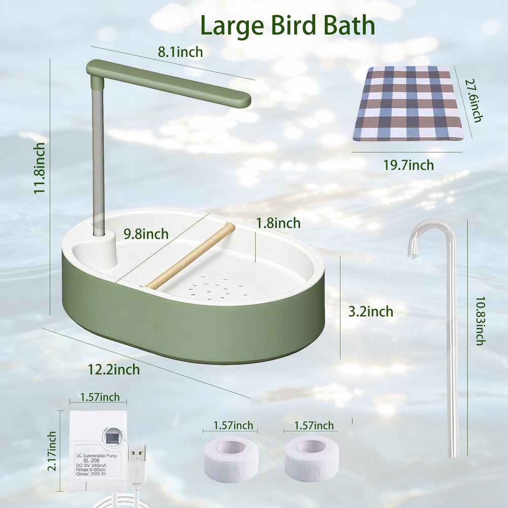 Kathson Dos Perchas para Aves, descanso y juego antes y después del baño.