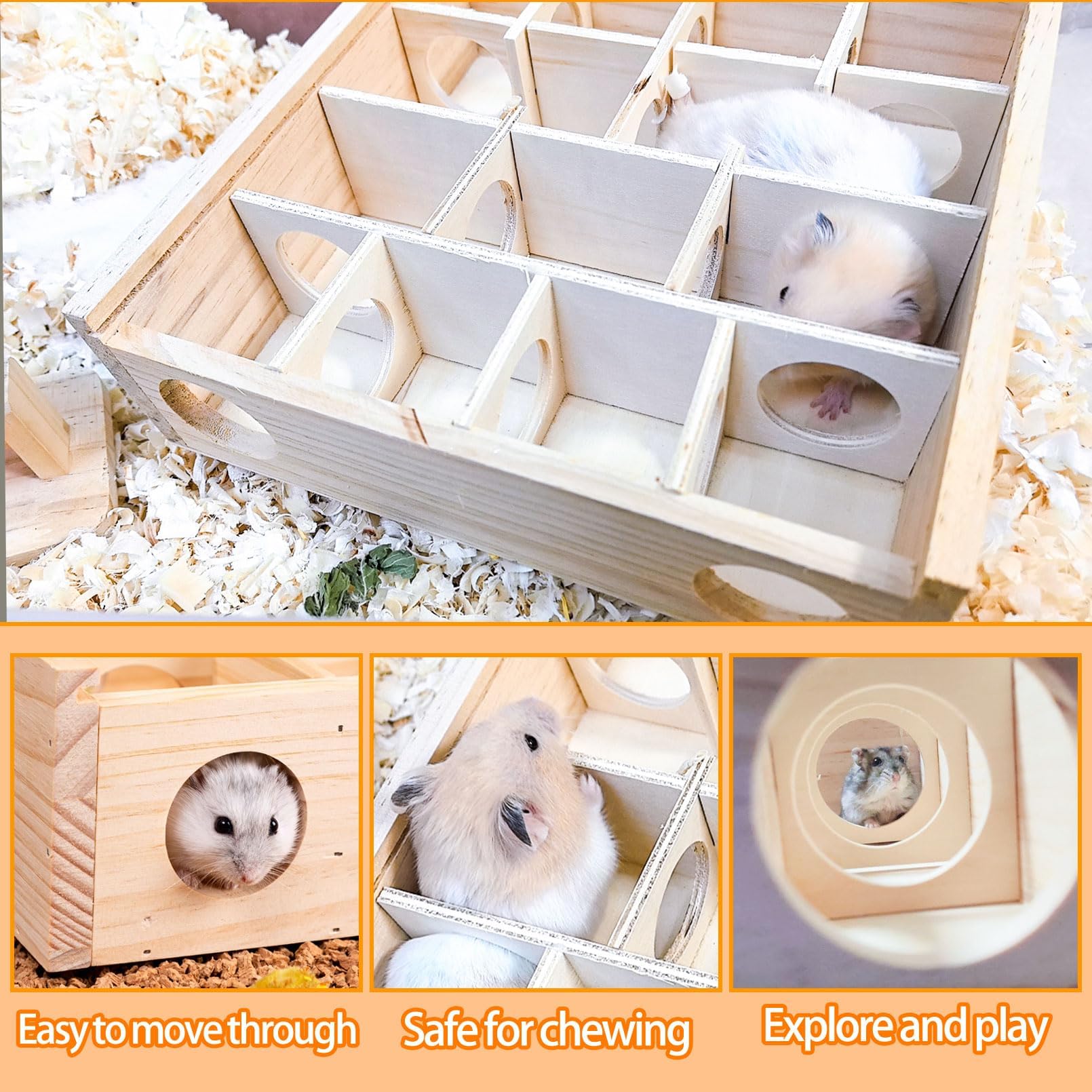 Kathson materiales de alta calidad: madera natural y acrílico seguro para tu mascota