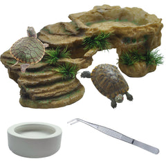  Kathson plataforma-descanso tortugas resina, ideal para tomar el sol y moverse con facilidad.