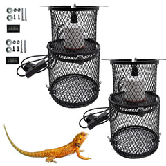 Kathson lampara protectora frontal para reptil, seguridad mejorada durante el calentamiento
