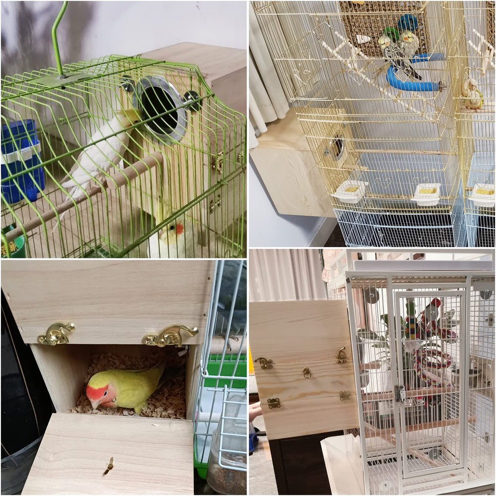 kathson sistema de montaje de la caja de aves, fácil instalación en jaula.