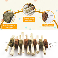 Kathson tortas de heno timothy para conejo, snack natural para digestión suave