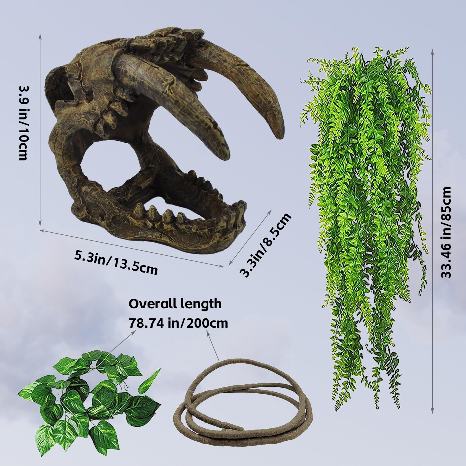 Kathson vid reptil flexible con ventosas para crear refugios.
