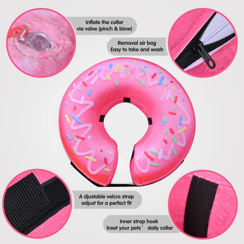 Katoggy collar inflable con ajuste de velcro para un ajuste seguro