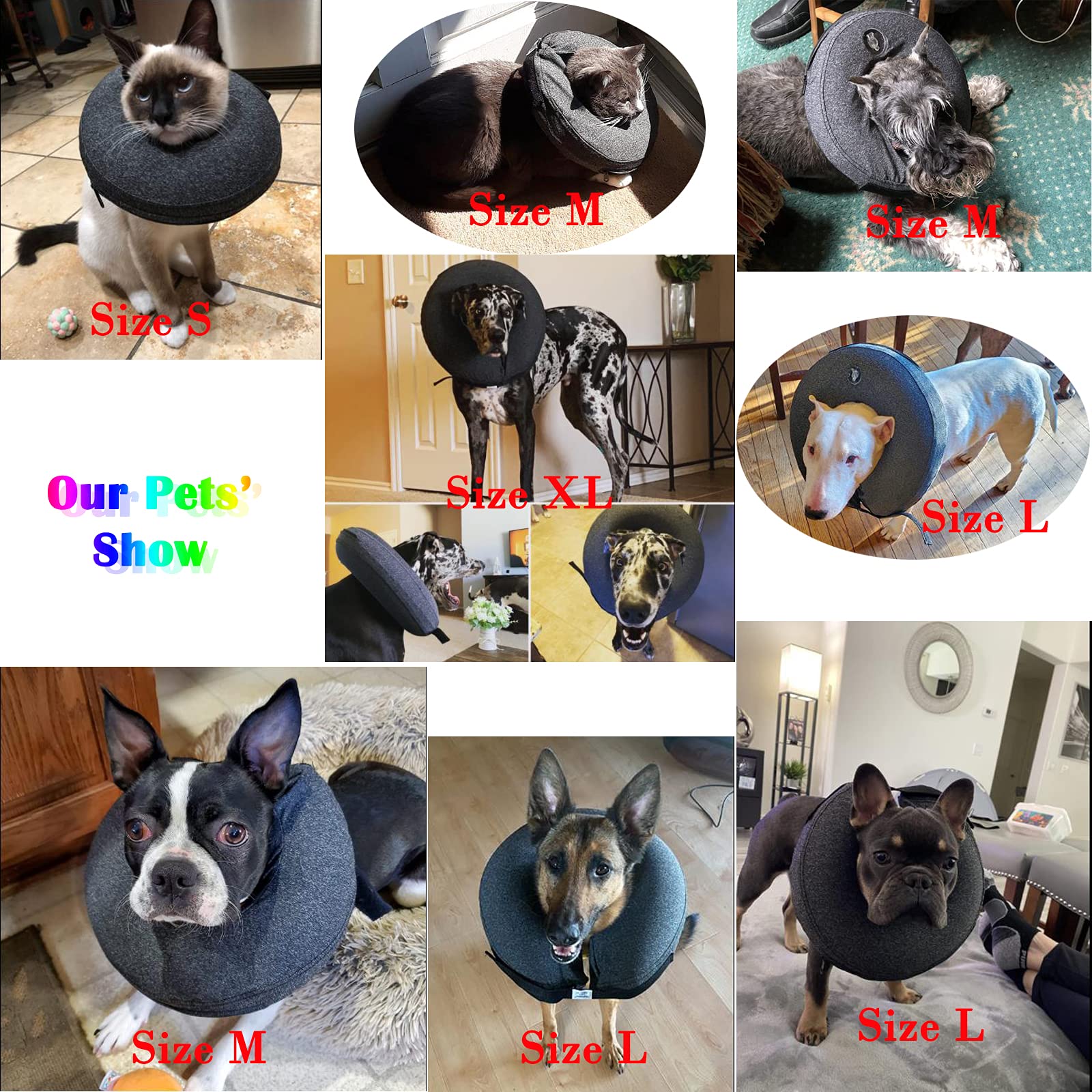 Katoggy collar inflable para gatos y perros, tamaño ajustable para cuello 28–38 cm