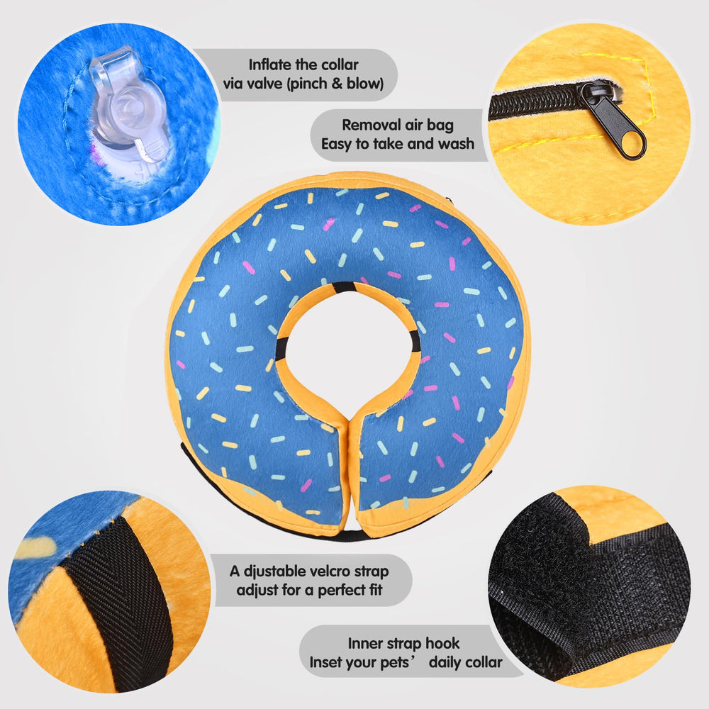 Katoggy cono inflable con cierre de velcro ajuste seguro