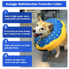 Katoggy cono inflable visión clara permite comer y beber sin obstáculos