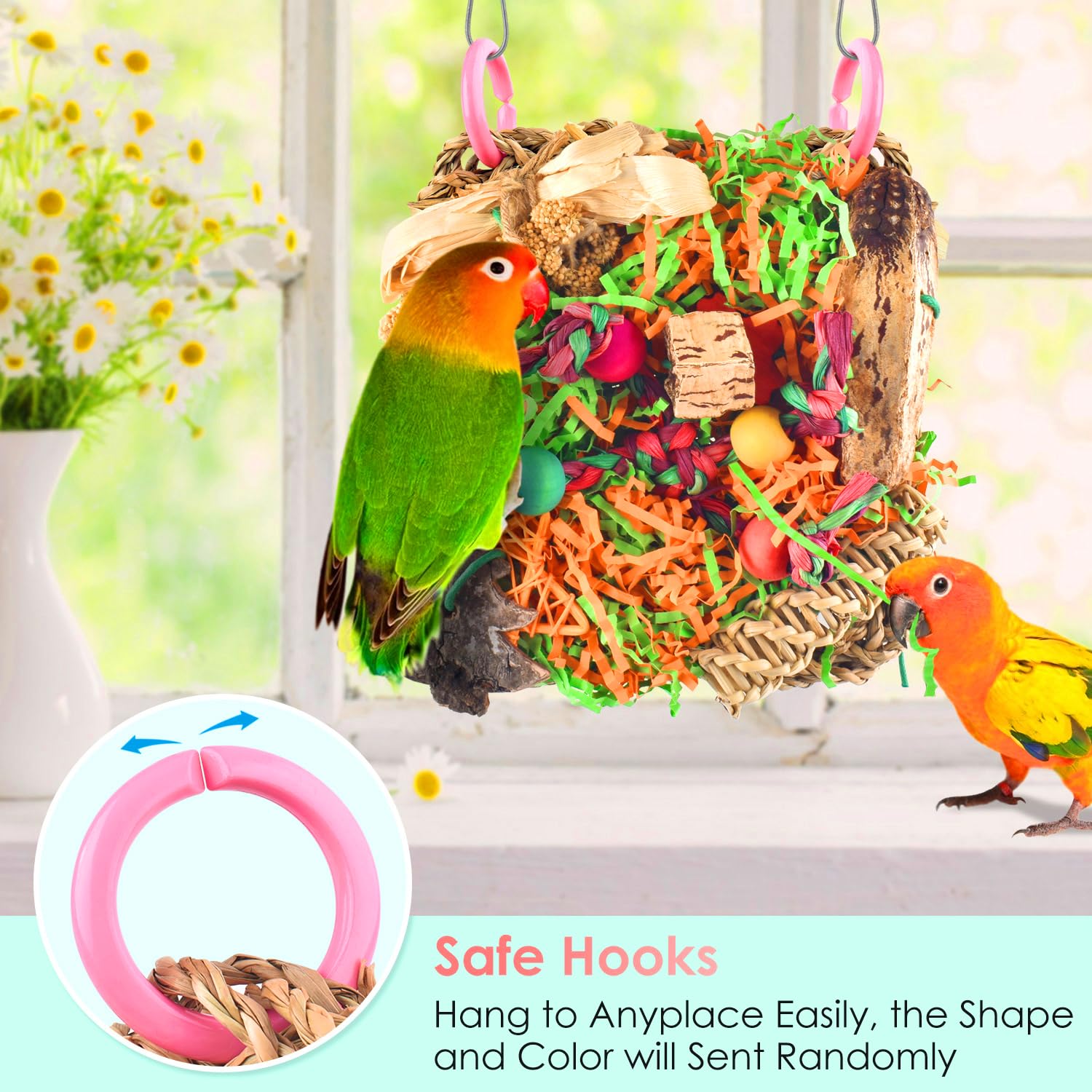 KATUMO manta para pajaros con juguetes removibles para personalizar