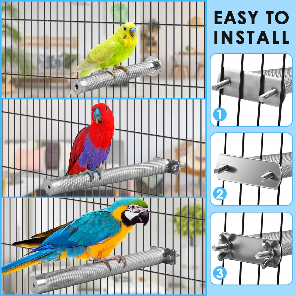 KATUMO percha de 9,8 x 1 pulgadas, ideal para aves pequeñas y medianas.
