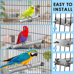 KATUMO percha de 9,8 x 1 pulgadas, ideal para aves pequeñas y medianas.