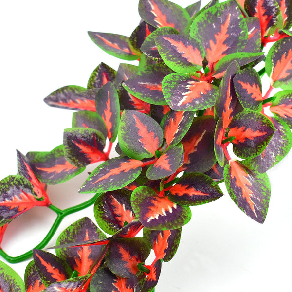 KATUMO plantas de silicona para terrario, colores vivos que alegran el hábitat.