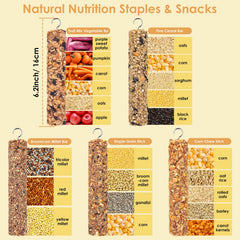 Katumo snacks para conure: frutos y granos para merienda nutritiva.