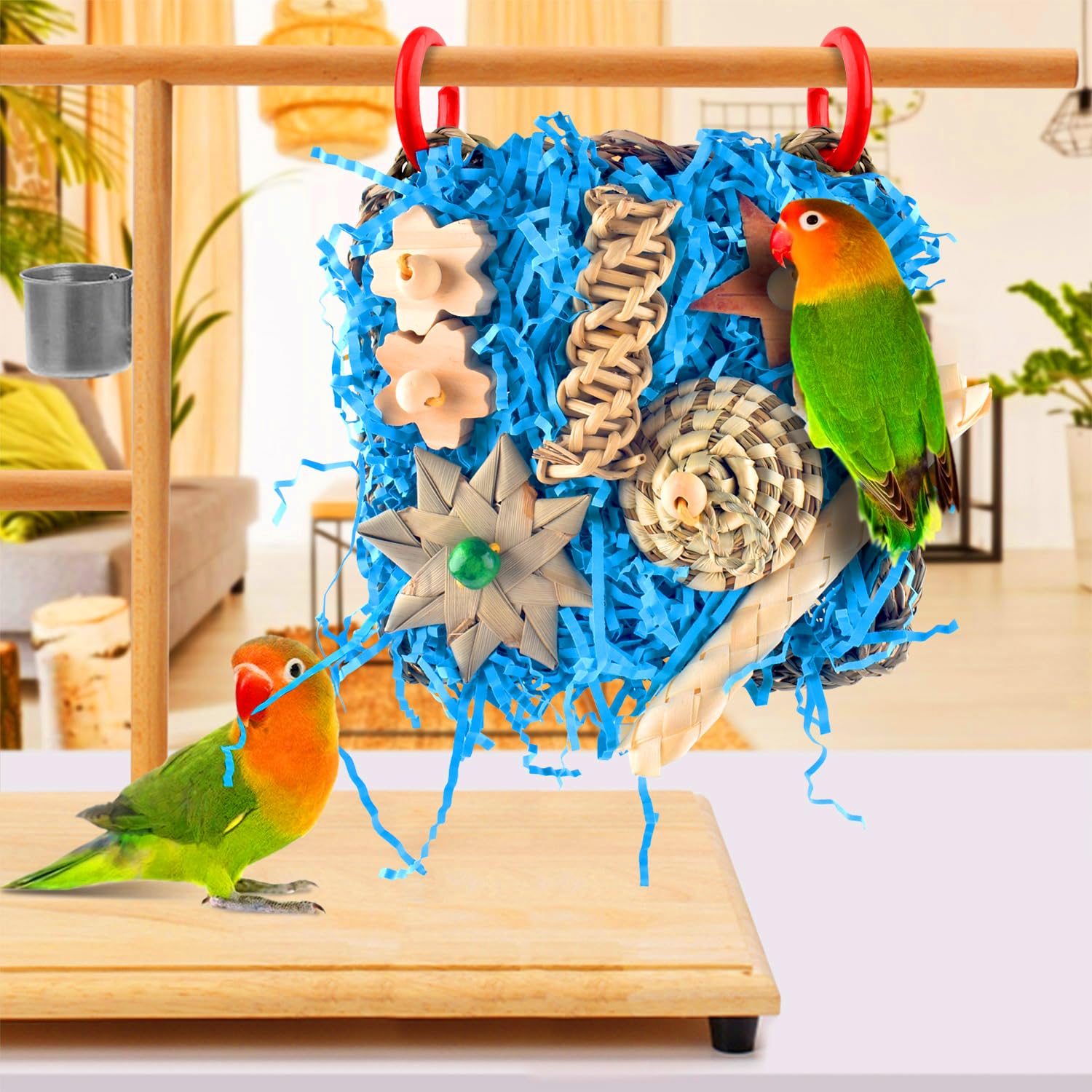 KATUMO instalación fácil: tapete mural para aves en jaula