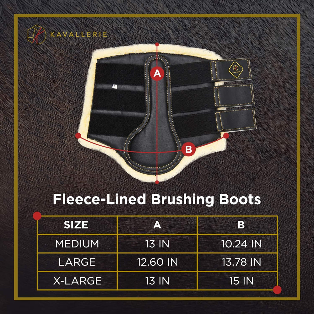 Kavallerie botas de cepillado Dressage con cierre de velcro triple para ajuste seguro
