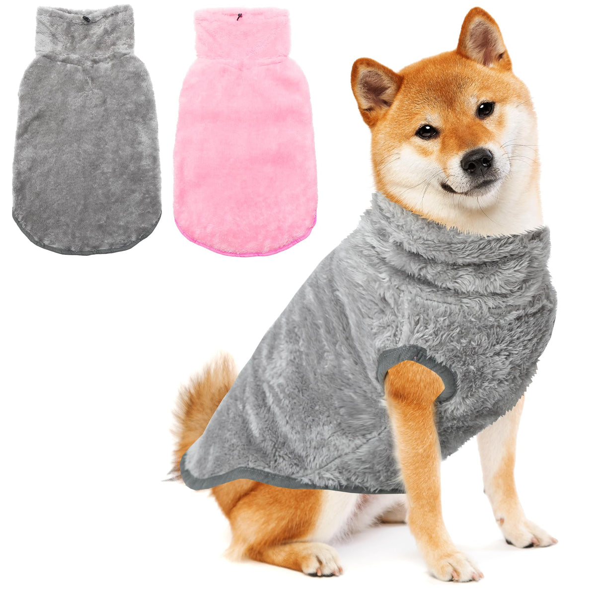 KAYCOWZA chaqueta para perro en azul, dos piezas para calor y estilo diario.