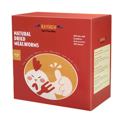 Gusanos de harina secos Kayhen para pollo en bolsa, fuente natural de proteína de alta calidad.