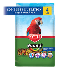Kaytee arcoíris para loros grandes, nutrición extrudada que apoya plumaje brillante.