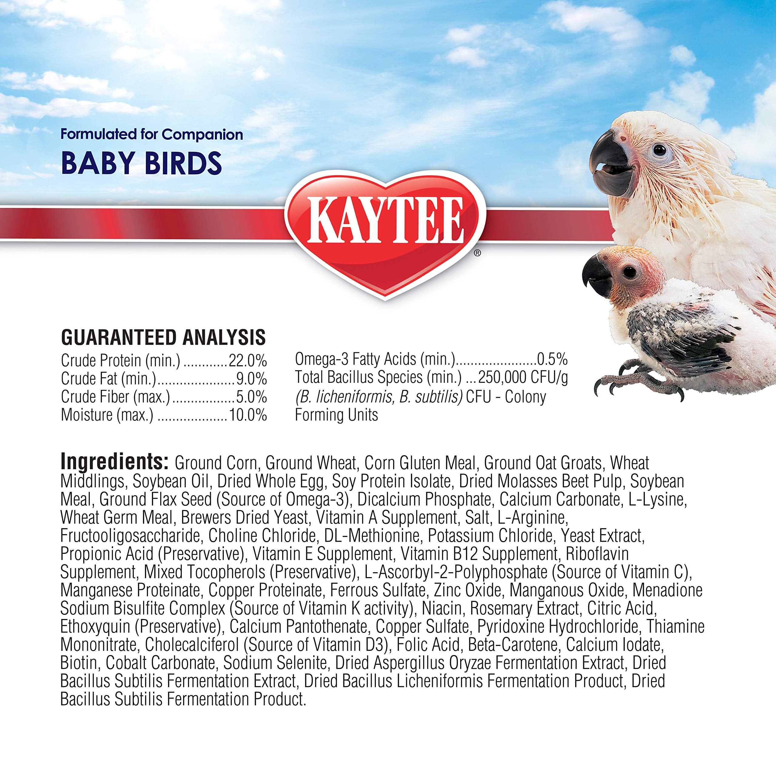 Kaytee Exact dietas para pichones psitácidos: apto para múltiples especies de psitácidos.