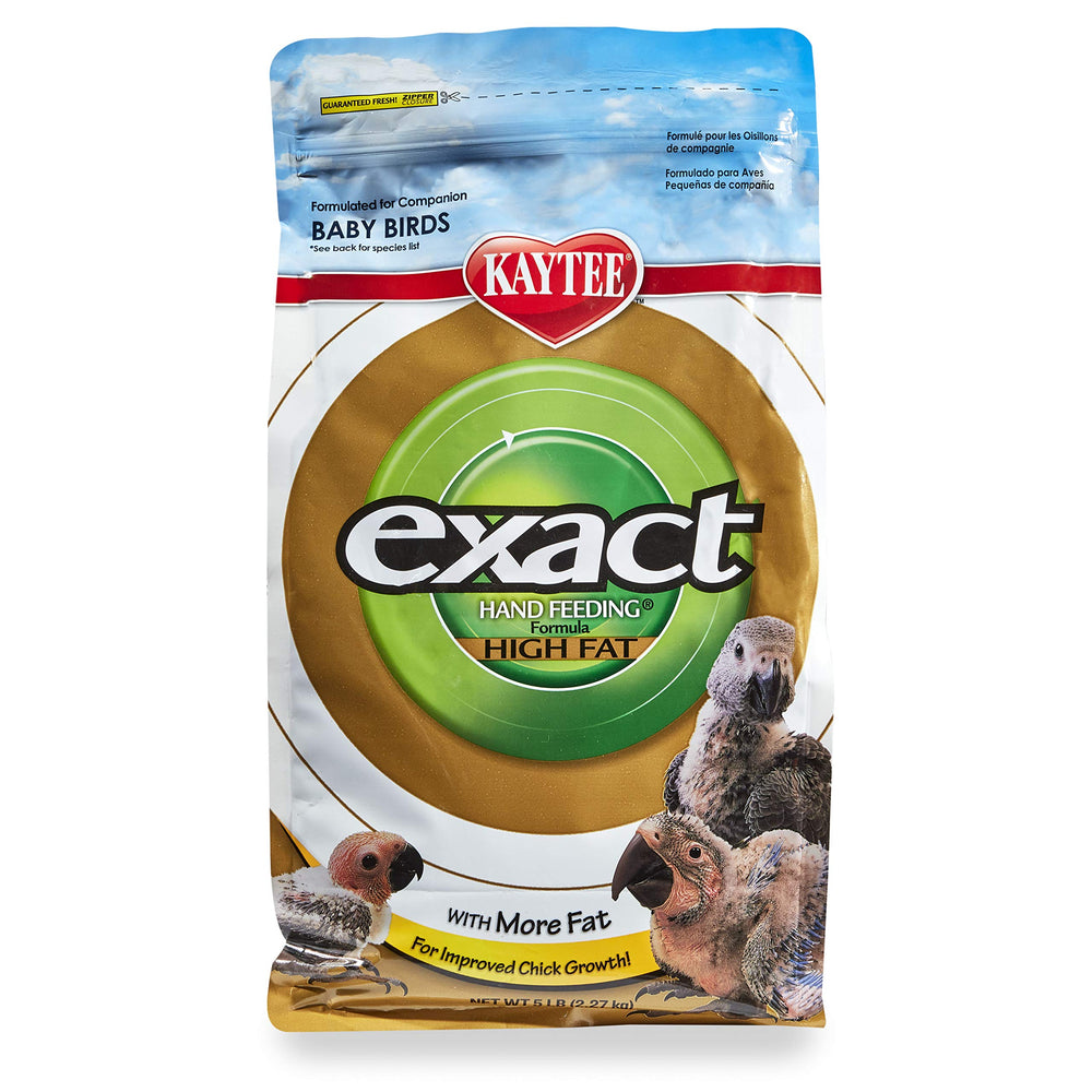 Kaytee Exact preparado alimento de mano para aves bebé, facilita crecimiento suave.