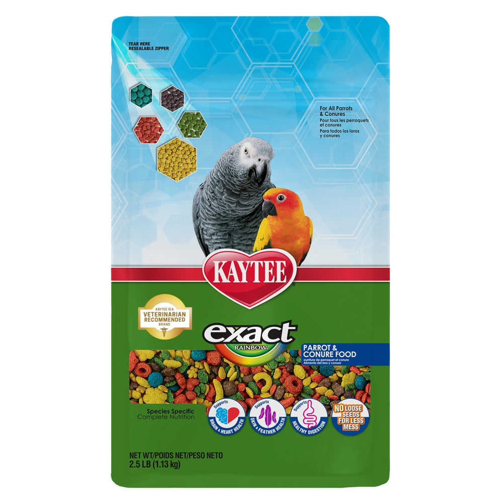 Kaytee Exact Rainbow con frescura natural para un alimento más estable