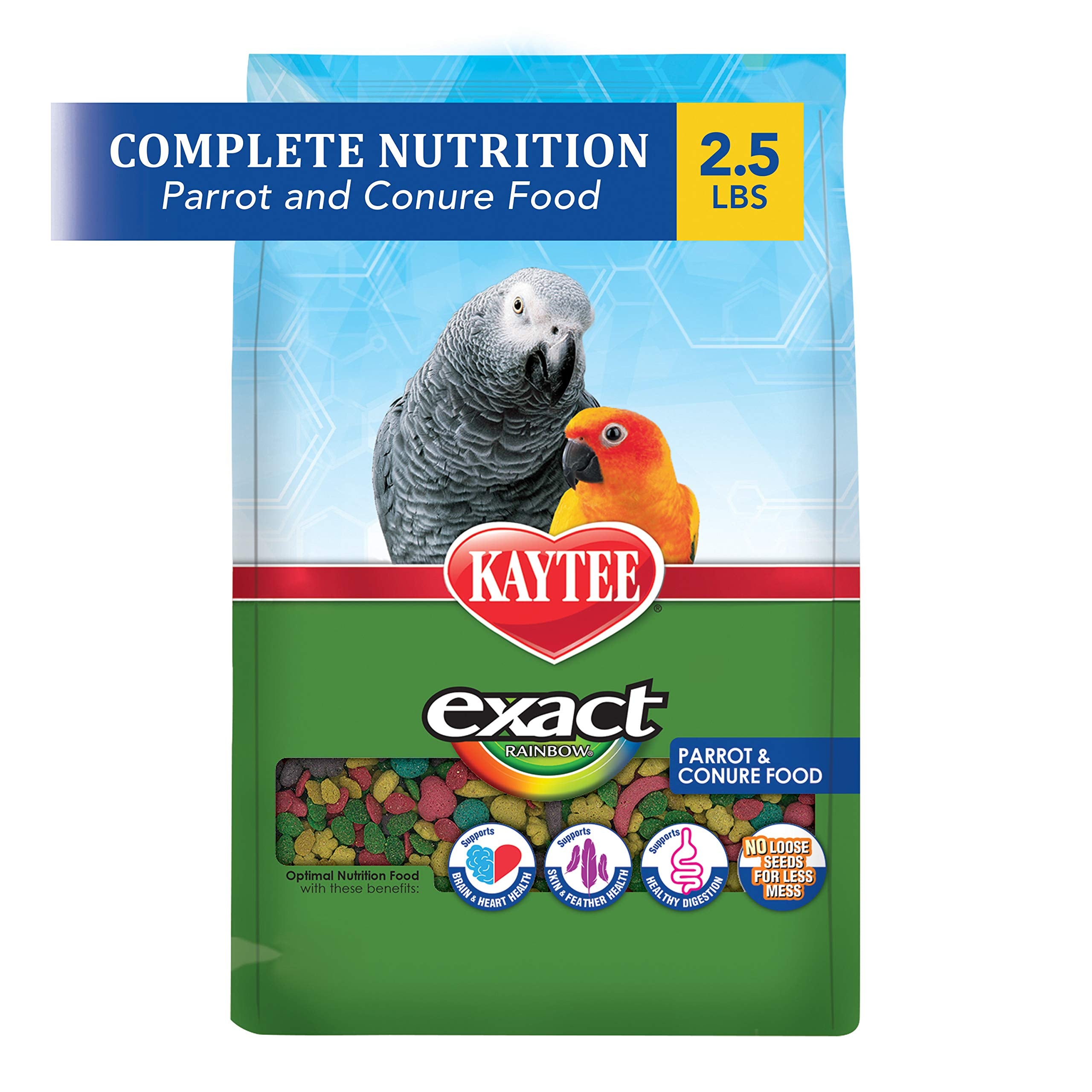 Kaytee Exact Rainbow: granulos para loros y conuros mejorando plumaje y salud