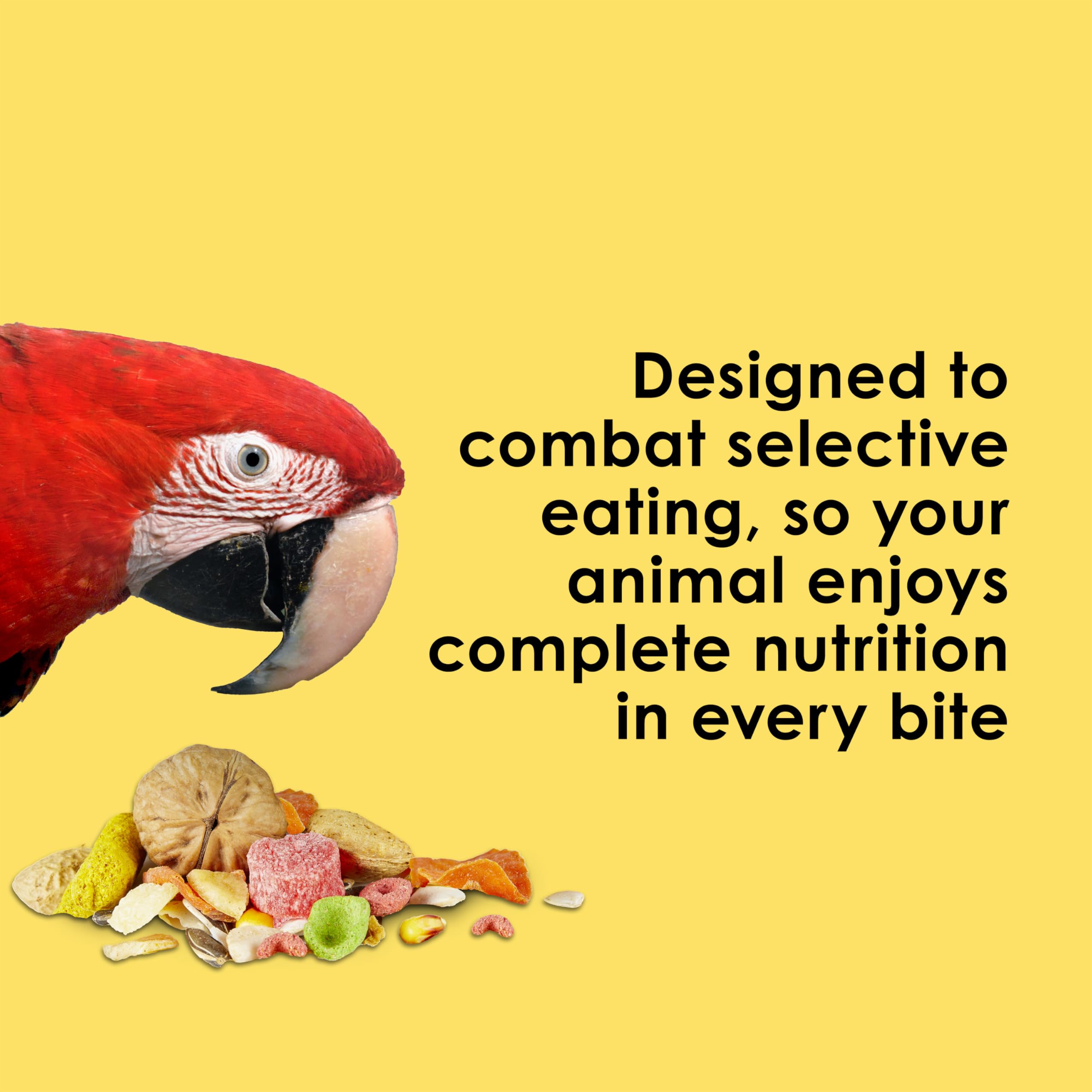 Kaytee Fiesta Big Bites Macaw antioxidantes naturales y probióticos para apoyo general
