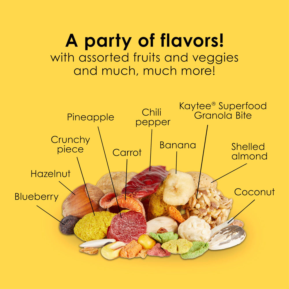 Kaytee Fiesta Macaw Food favorece digestión suave y equilibrio nutricional