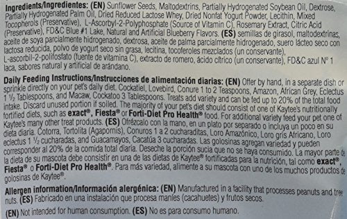 Kaytee Fiesta: snack de girasol con yogur arándano, fomenta interacción