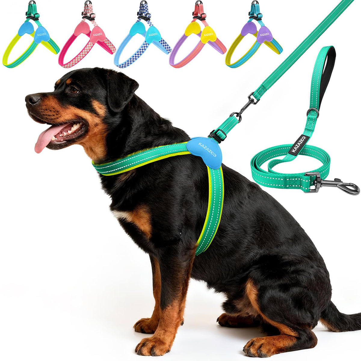 Arnés Kazazoo sin tirones para perro pequeño con malla transpirable, confort durante paseos