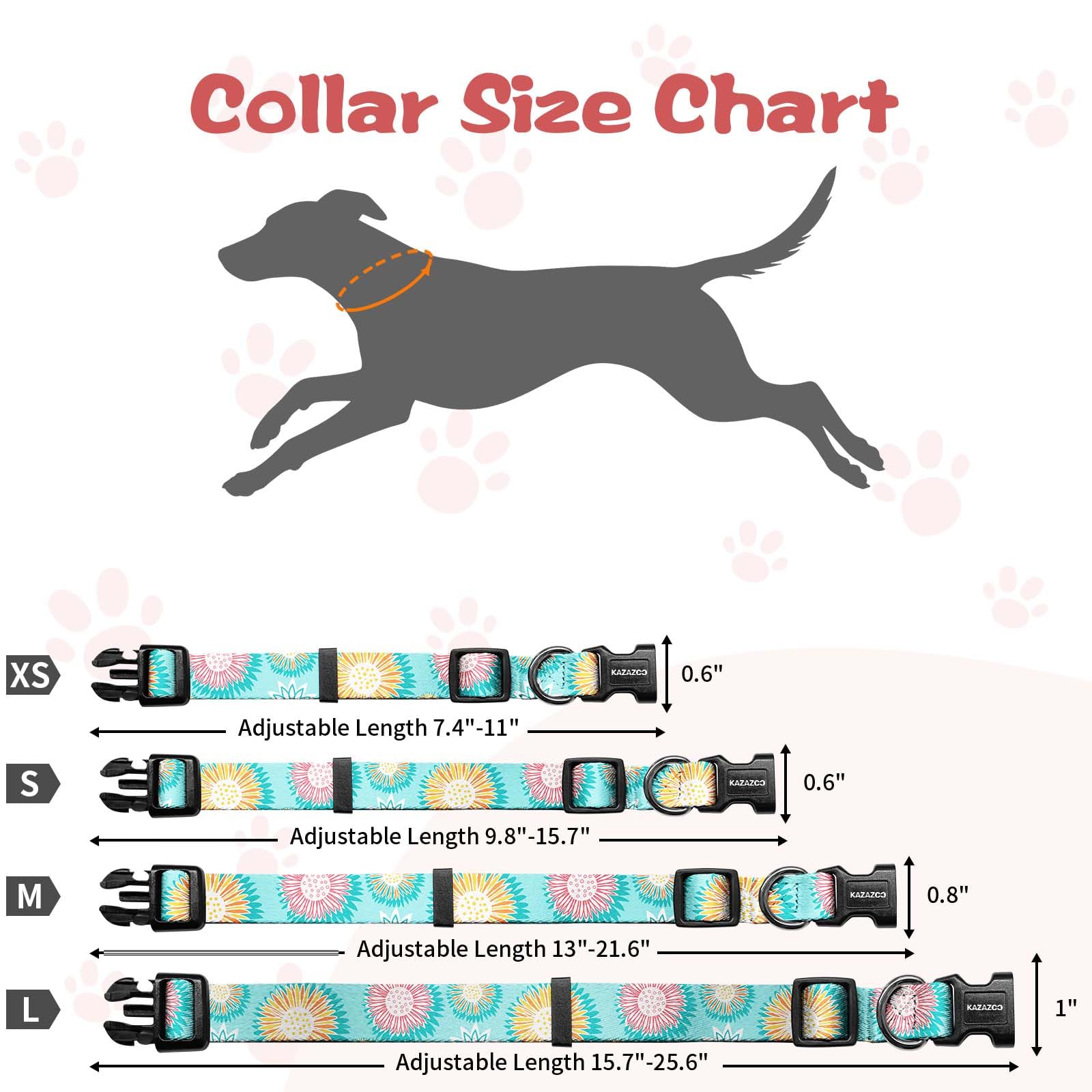 Kazazoo collar, nailon anti-alérgico y suave para cuellos sensibles.