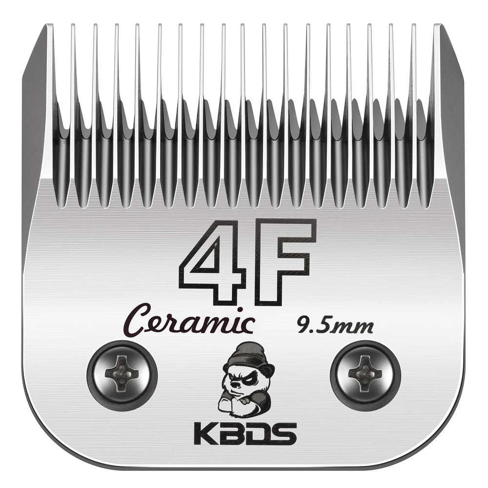 KBDS hojas cerámicas 4F 9,5 mm en uso, corte suave para perros y gatos.