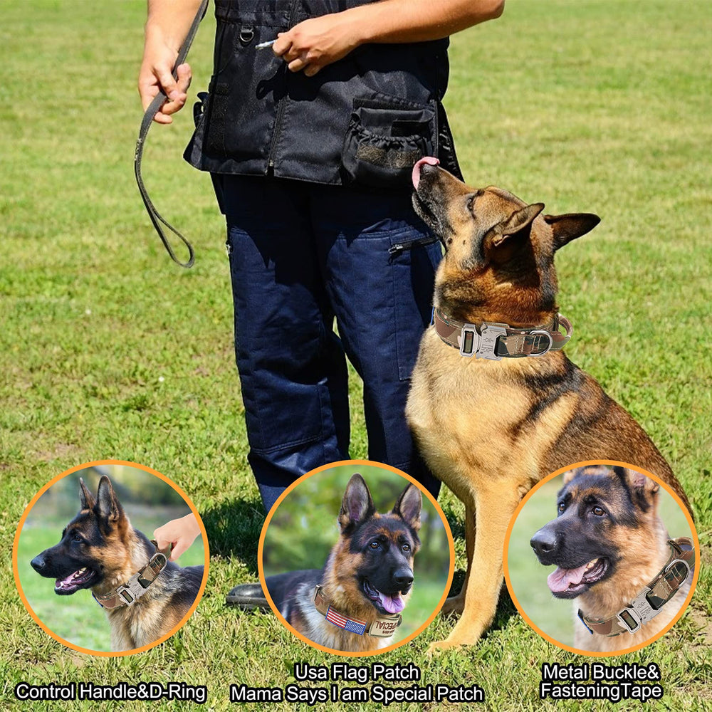 KCUCOP collar táctico para grandes razas: pastor alemán y rottweiler