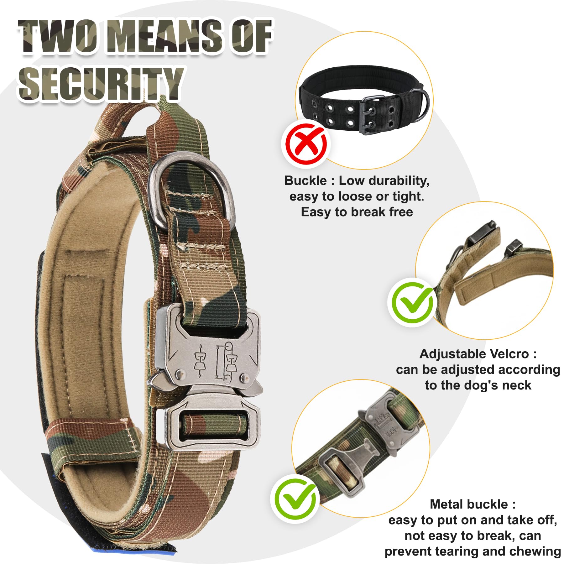 KCUCOP collar táctico: uso multi-escenarios para paseos y entrenamiento