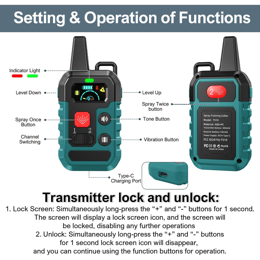 KDSZJDV nebulización de citronela para captar la atención del perro.