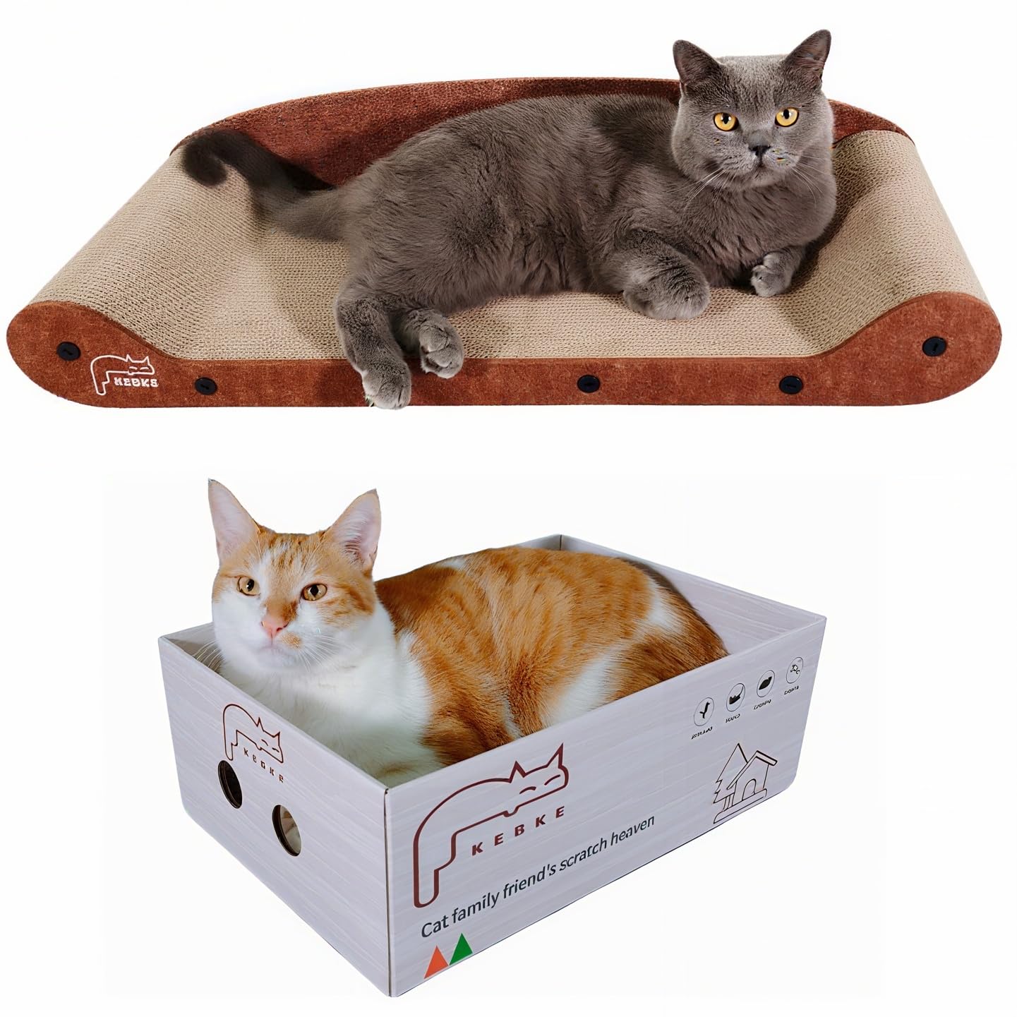 KEBKE sillón rasca-gato de 24pulgadas para juego diario