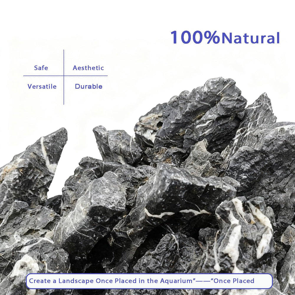 Kecilke Seiryu rocas para montañas en acuario con relieve.