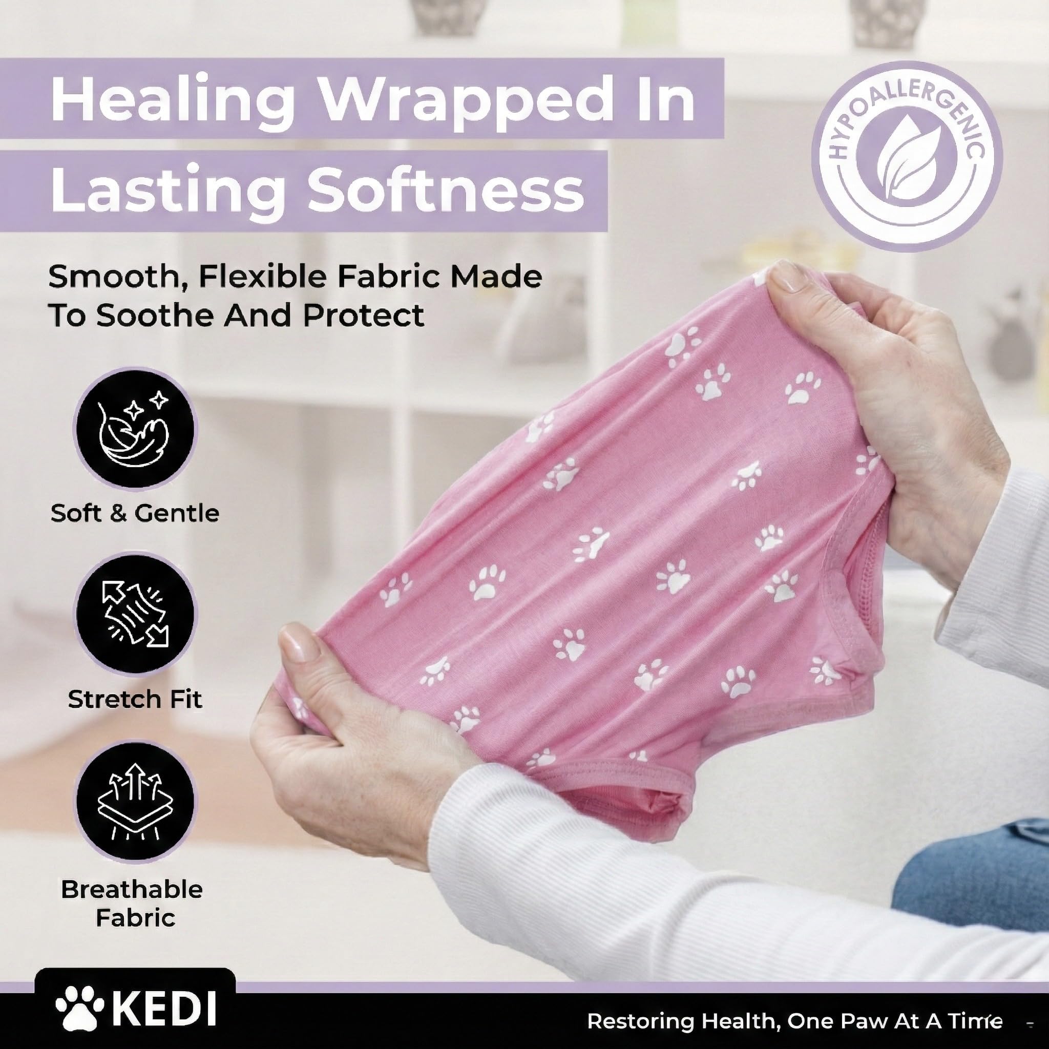 Kedi Cats Solutions, lavado a máquina, fácil de limpiar después de la recuperación