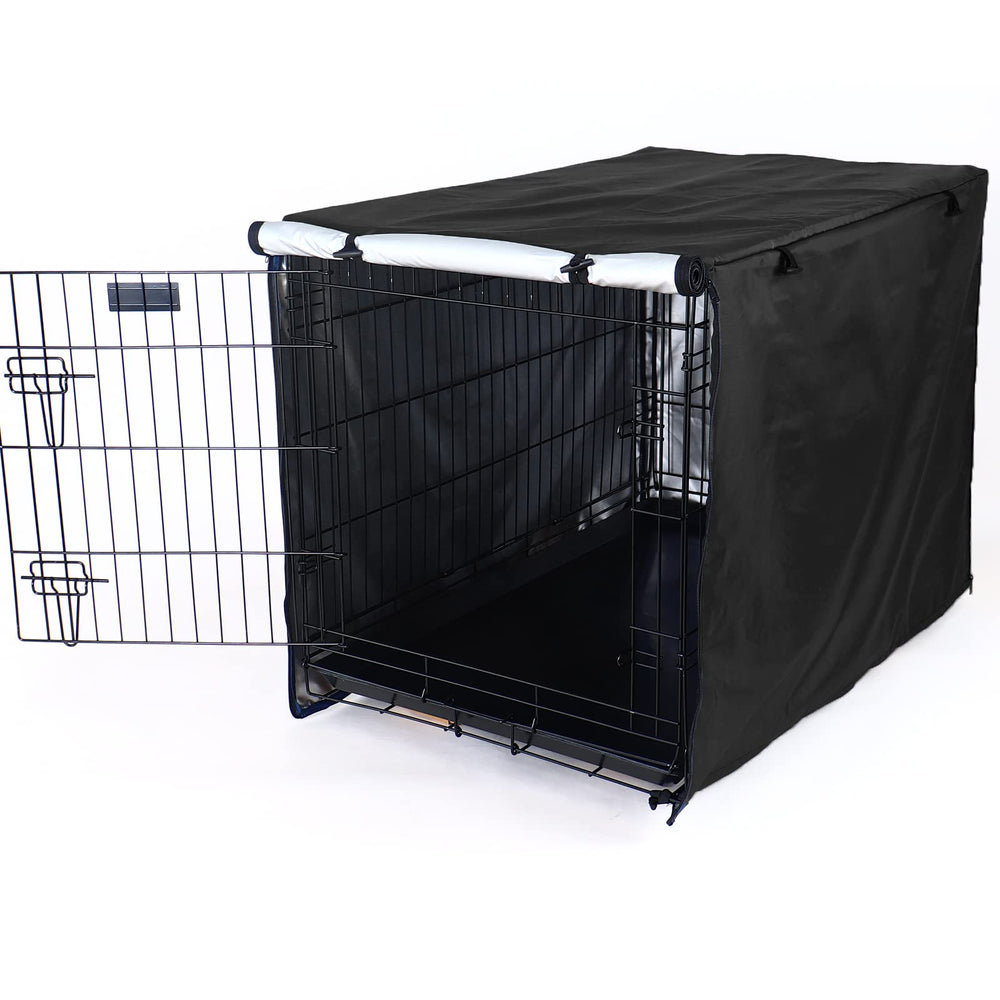 Kefit cobertor jaula perro 30 pulgadas diseño negro discreto para casa