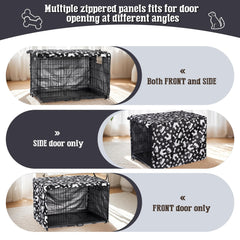 kefit funda jaula perro lateral cortina, adapta puertas múltiples con limpieza fácil
