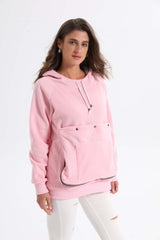 Kei Tomlison Pouch Hoodie capucha sin orejas, diseño cómodo para uso diario.
