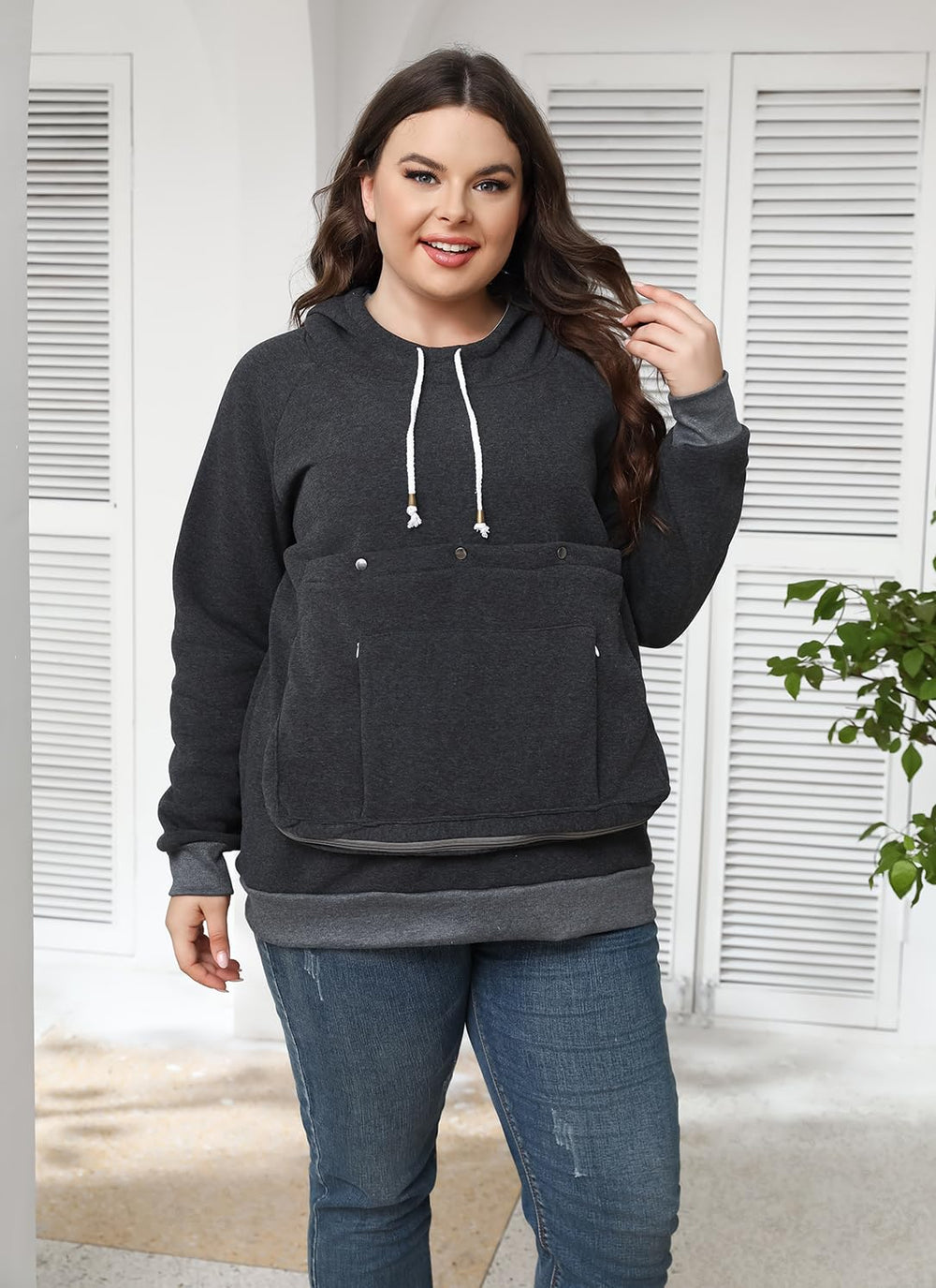 Kei Tomlison pouch hoodie diseño novedoso: porta mascota con estilo