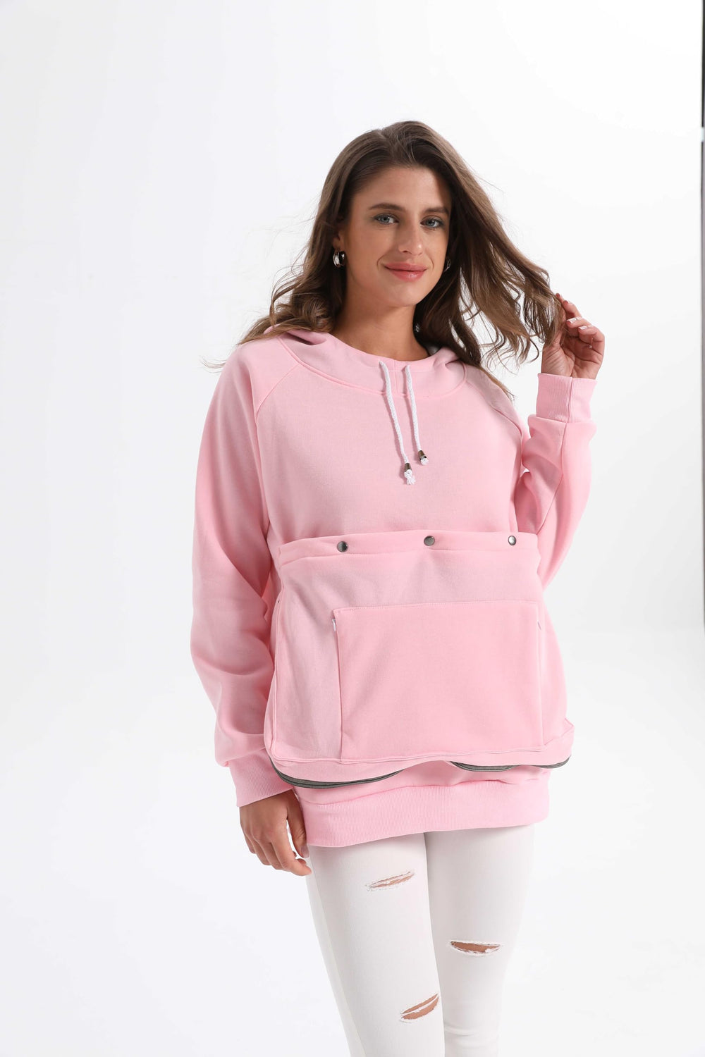 Kei Tomlison Pouch Hoodie tejido ligero y acolchado, ideal para primavera u otoño.
