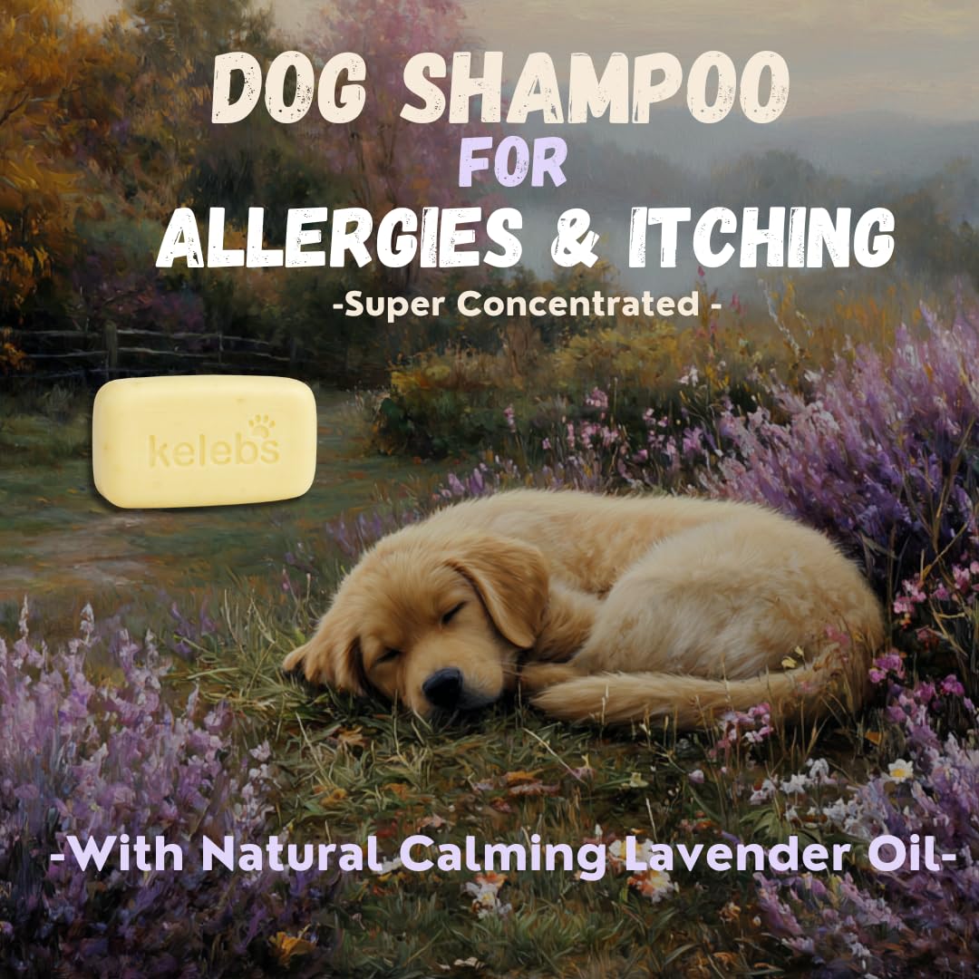 KELEBS champú para perro, lavanda calmante durante el baño.