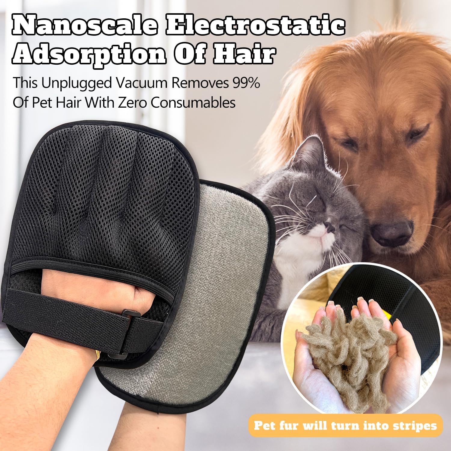 Guantes Kemute con correa ajustable, fijación segura en cualquier mano.